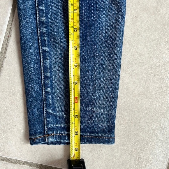 Madewell High Riser Skinny Jeans Torn-Knee Medium Wash Size 27 - Picture 12 of 15